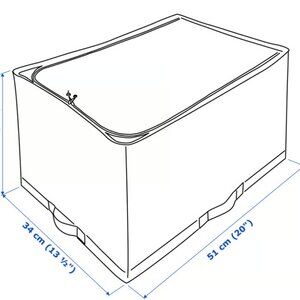 STUK Storage case, white/gray, 13 ½x20x11 "